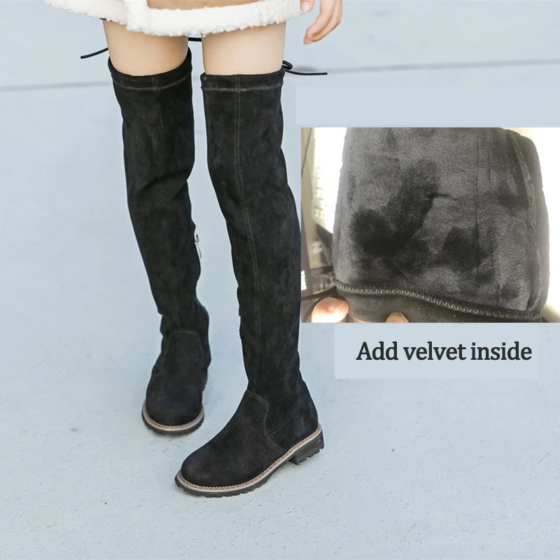 New girls trendy leather boots 2021 autumn new children's long boots comfortable soft sole Over-the-knee boots kids, Black
New girls trendy leather boots 2021 autumn new children's long boots comfortable soft sole Over-the-knee boots kids, Black