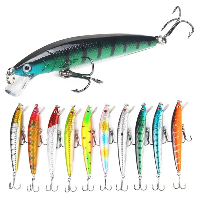 fishing lure Hard Baits FLOATING Minnow 10cm/9g Artificial bait Ocean Boat Ocean Beach Fishing, 10 colors
fishing lure Hard Baits FLOATING Minnow 10cm/9g Artificial bait Ocean Boat Ocean Beach Fishing, 10 colors