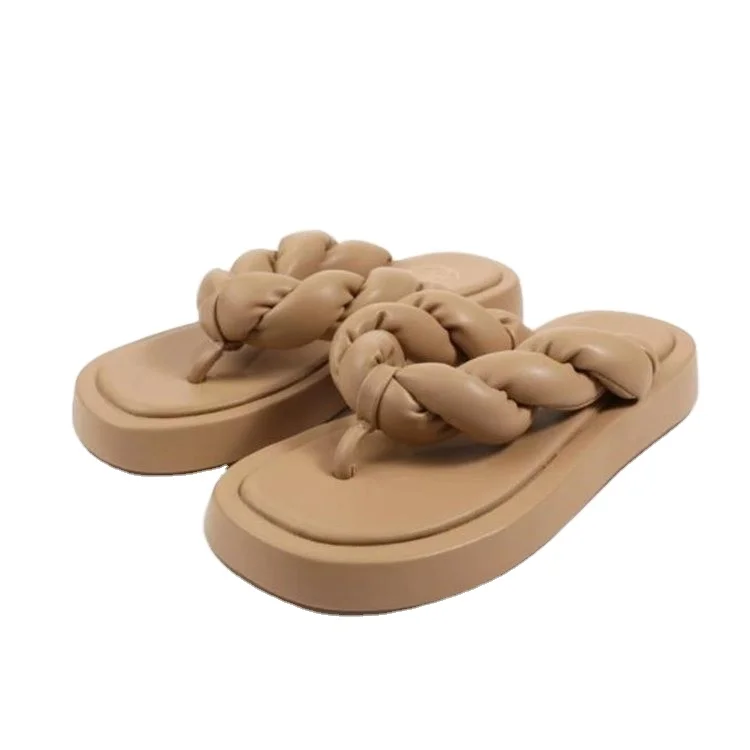 New fashion trend women casual shoes puff PU slippers solid color platform shoes ladies beach flip flops
New fashion trend women casual shoes puff PU slippers solid color platform shoes ladies beach flip flops