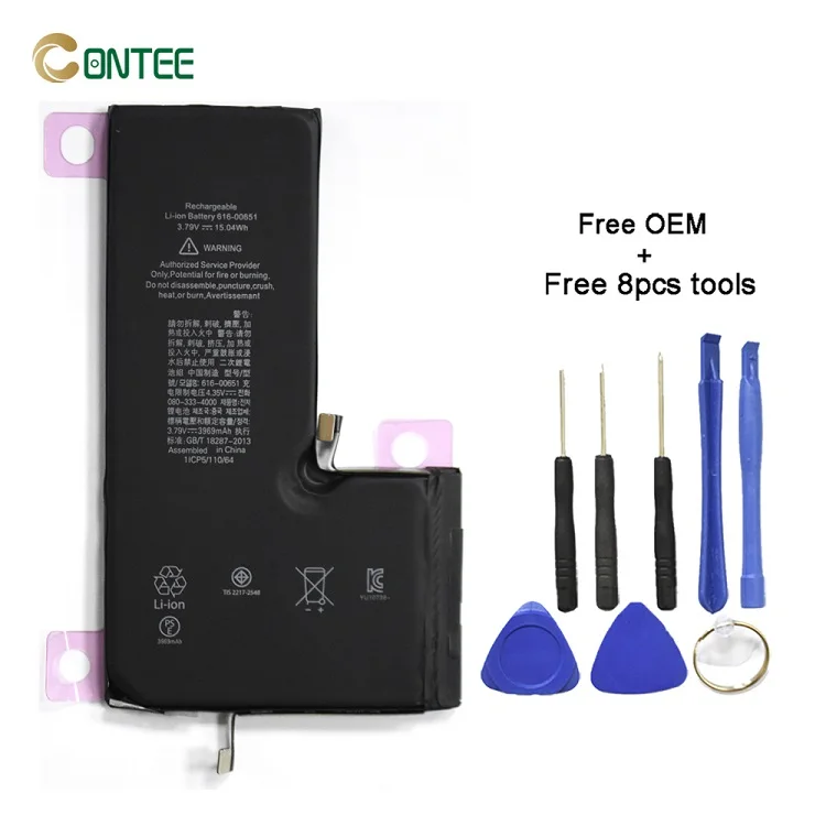 OEM Lithium Batteries for iPhone 11Pro Max Battery Original Full Capacity 3969mAh Wholesale Price, Black
OEM Lithium Batteries for iPhone 11Pro Max Battery Original Full Capacity 3969mAh Wholesale Price, Black