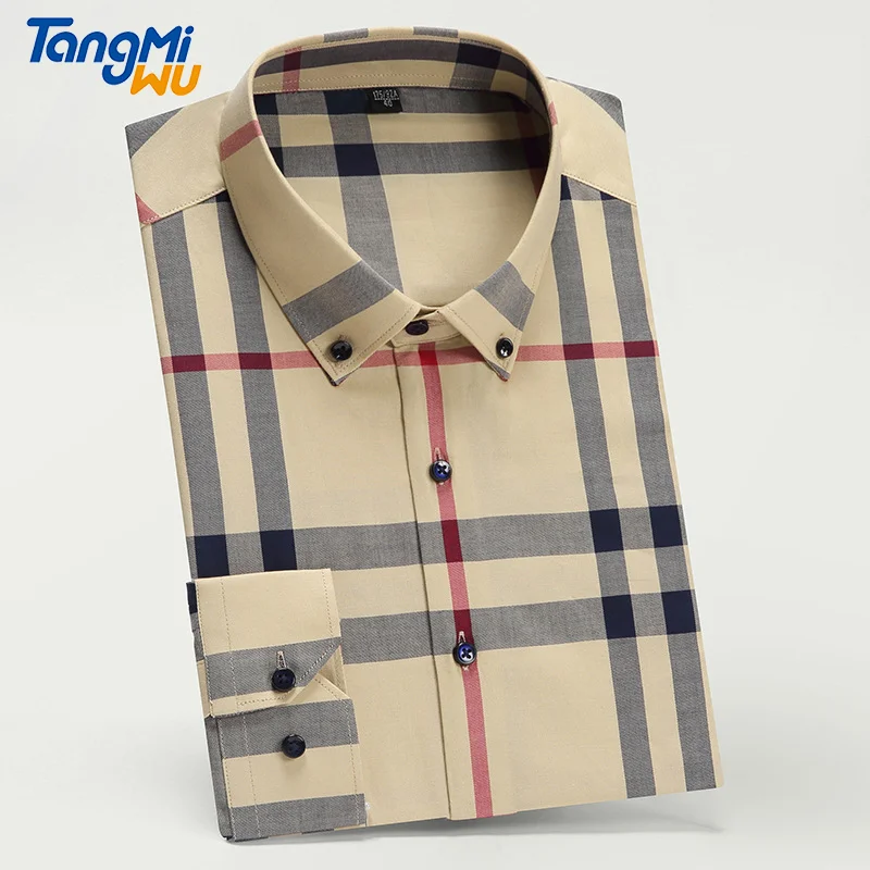 2021 High quality New style unisex long sleeve turn-down collar casual camisa de time burberrry mens 100% cotton plaid shirt
2021 High quality New style unisex long sleeve turn-down collar casual camisa de time burberrry mens 100% cotton plaid shirt