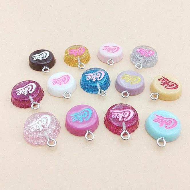 10Pcs/Lot Flat back Resin Glitter Coke Cap earring charms resin necklace pendant keychain charms for Christmas DIY decoration, Picture
10Pcs/Lot Flat back Resin Glitter Coke Cap earring charms resin necklace pendant keychain charms for Christmas DIY decoration, Picture