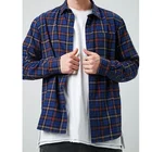 New Fashion Design Quality Soft 100% Cotton Color Long Sleeve Shirts Plaid Mens Casual Shirts
