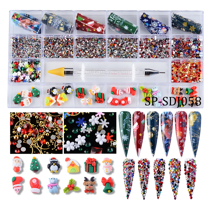 2021 Snow Flakes Resin Rhinestone Christmas Nail Art Charm Decals Foil Decorations, Colorful
2021 Snow Flakes Resin Rhinestone Christmas Nail Art Charm Decals Foil Decorations, Colorful