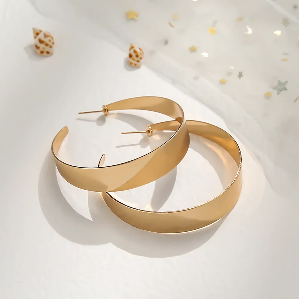 French Style Stainless Steel Large Big Jewelry Gold Plated Luxury Earrings Women Hoop, 18k gola
French Style Stainless Steel Large Big Jewelry Gold Plated Luxury Earrings Women Hoop, 18k gola