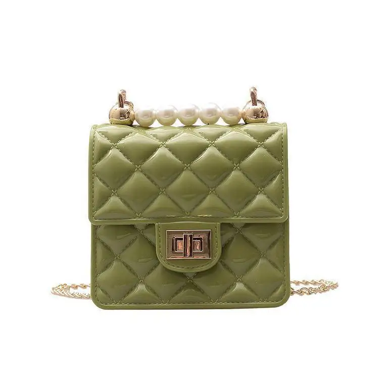 New designer Small Mini pvc handbag Cute children Pearl Jelly Small Square Bag Girls Beach Jelly Chain Shoulder Bag, 3color
New designer Small Mini pvc handbag Cute children Pearl Jelly Small Square Bag Girls Beach Jelly Chain Shoulder Bag, 3color