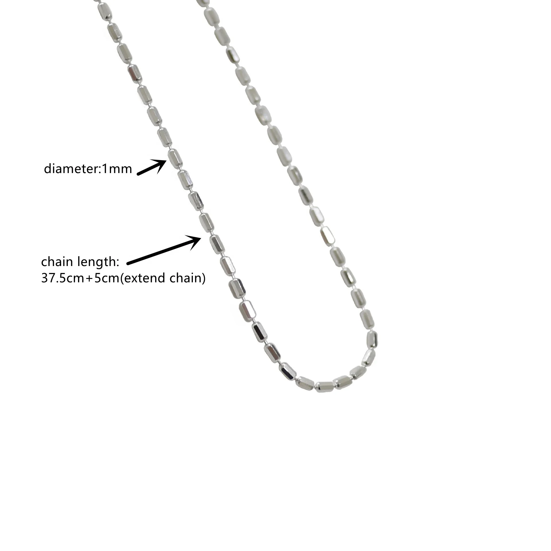 Simple Bead Chain Necklace Wholesale Fashion Choker Dainty 18K Gold Plated Women Jewelry 925 Silver For Ladies Mam
Simple Bead Chain Necklace Wholesale Fashion Choker Dainty 18K Gold Plated Women Jewelry 925 Silver For Ladies Mam