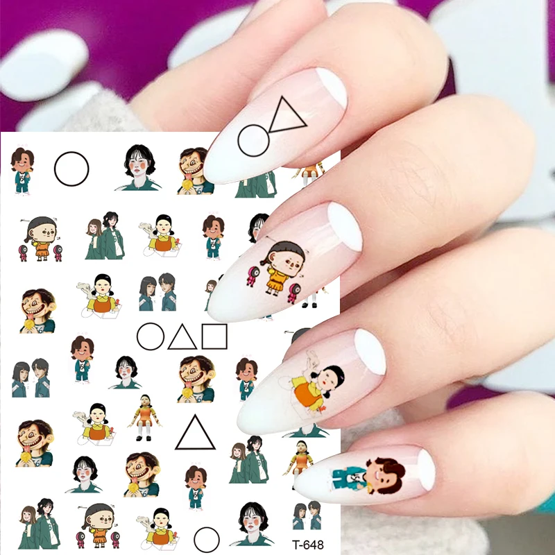 2021 New 3D Squid Same Nail Sticker Set Ghost Design Anime Kids Semicured Gel Diy Design Stickers Plaid Slider Nail, Aurora colorful
2021 New 3D Squid Same Nail Sticker Set Ghost Design Anime Kids Semicured Gel Diy Design Stickers Plaid Slider Nail, Aurora colorful