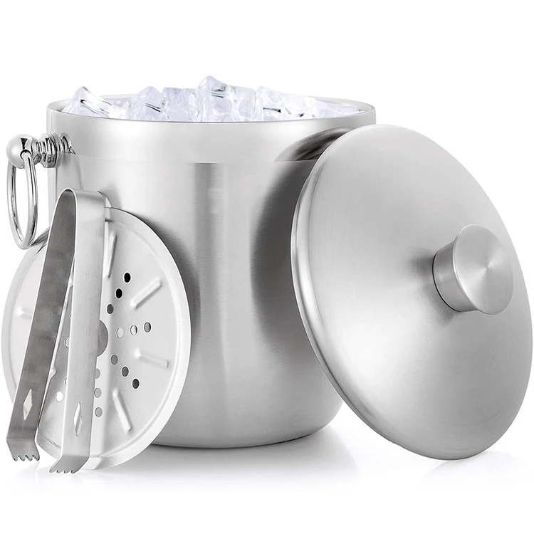 Metal Stainless Steel Wine Ice Bucket with Lid champagne Ice bucket, Customized color
Metal Stainless Steel Wine Ice Bucket with Lid champagne Ice bucket, Customized color