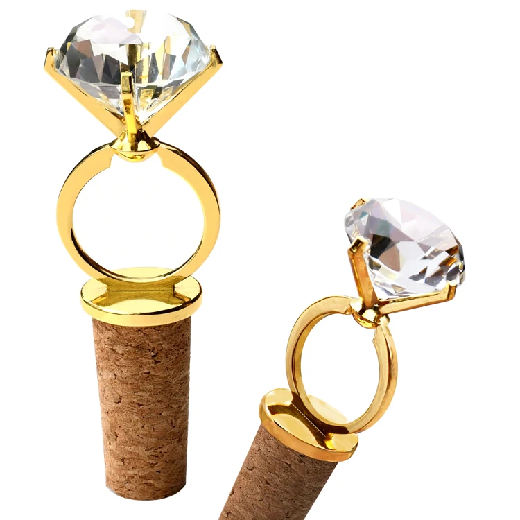 2020 New Products Diamond Ring Shape Crystal Wine Stopper Cork Bottle Stopper, Customized color
2020 New Products Diamond Ring Shape Crystal Wine Stopper Cork Bottle Stopper, Customized color