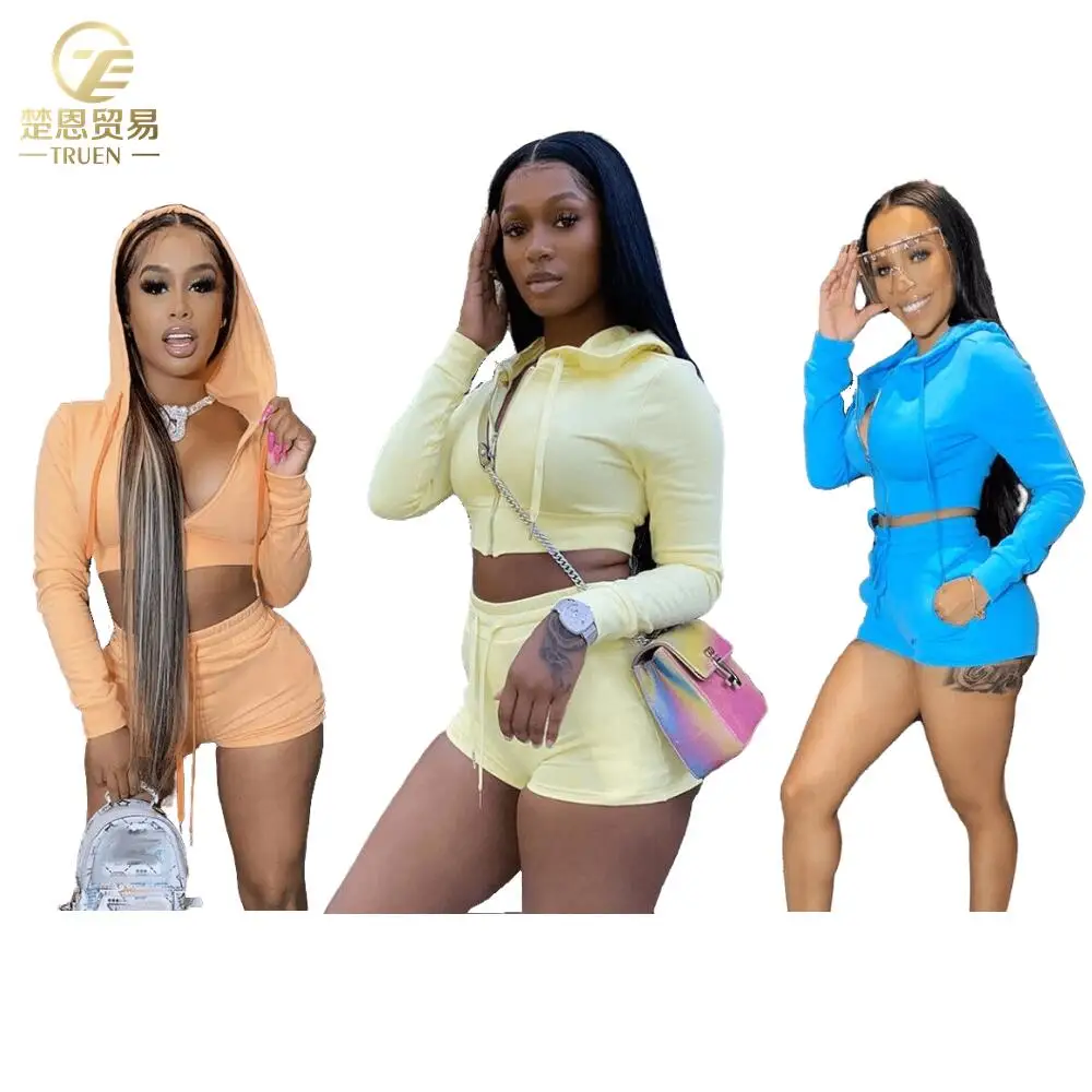 In Stock Women Biker Short Sets 2 Piece Set Zipper Hoodie Women Crop Tops Two Piece Set Clothing
In Stock Women Biker Short Sets 2 Piece Set Zipper Hoodie Women Crop Tops Two Piece Set Clothing