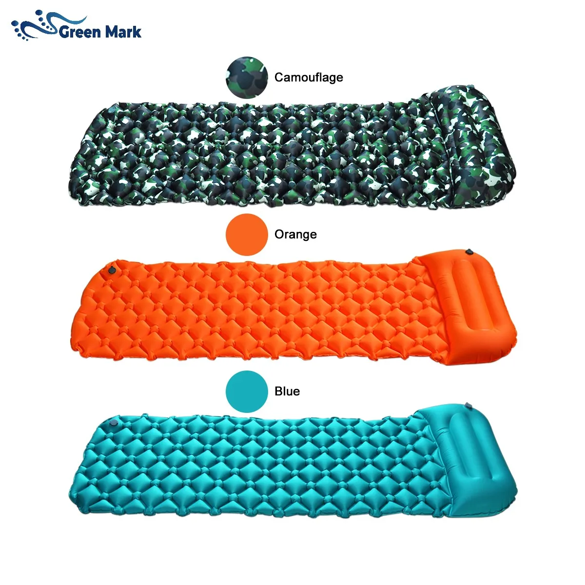 New Camping Sleeping Pad Self Inflating Camping Mat Foot Press Inflatable Pad Air Mattress With Pillow For Backpacking, Orange/blue/green or customied
New Camping Sleeping Pad Self Inflating Camping Mat Foot Press Inflatable Pad Air Mattress With Pillow For Backpacking, Orange/blue/green or customied