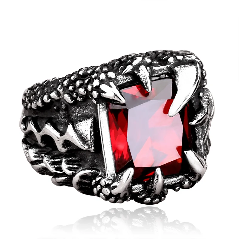 SS8-178R Exquisite Popular Unique Stainless Steel Trendy Steel Soldier Dragon Claw Big Stone Men Stone Ring
SS8-178R Exquisite Popular Unique Stainless Steel Trendy Steel Soldier Dragon Claw Big Stone Men Stone Ring