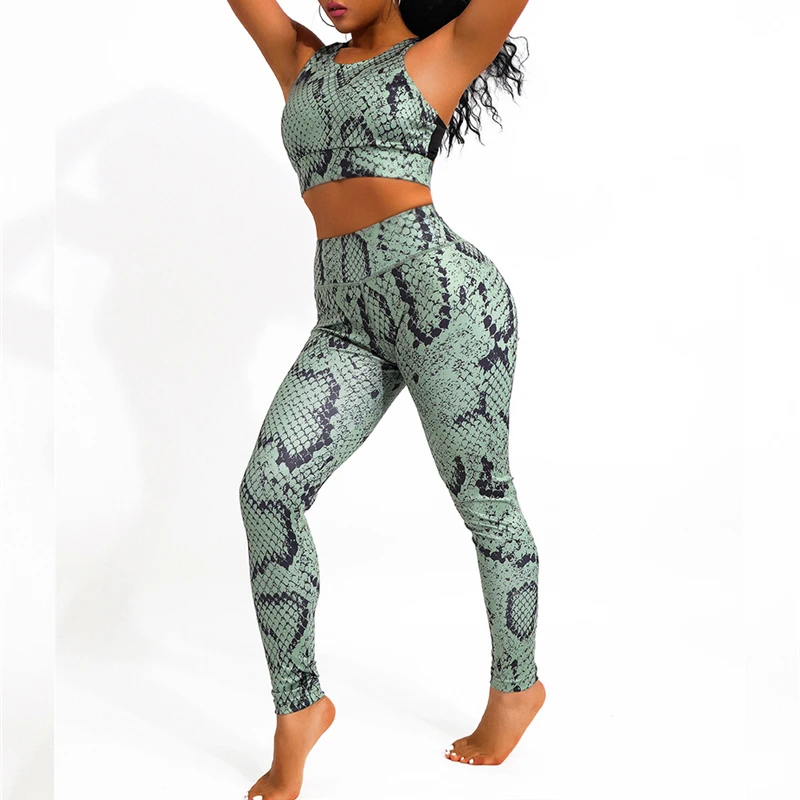 New Design Snake Print Women Gym Fitness Sportswear Bra And Pants Running Suit Seamless Sport Mesh Leggings Yoga Sets
New Design Snake Print Women Gym Fitness Sportswear Bra And Pants Running Suit Seamless Sport Mesh Leggings Yoga Sets
