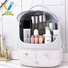 Eco Friendly Plastic Square Shape Makeup Organizer Case With Drawer Holding Lipstick Brush And Some Small Things