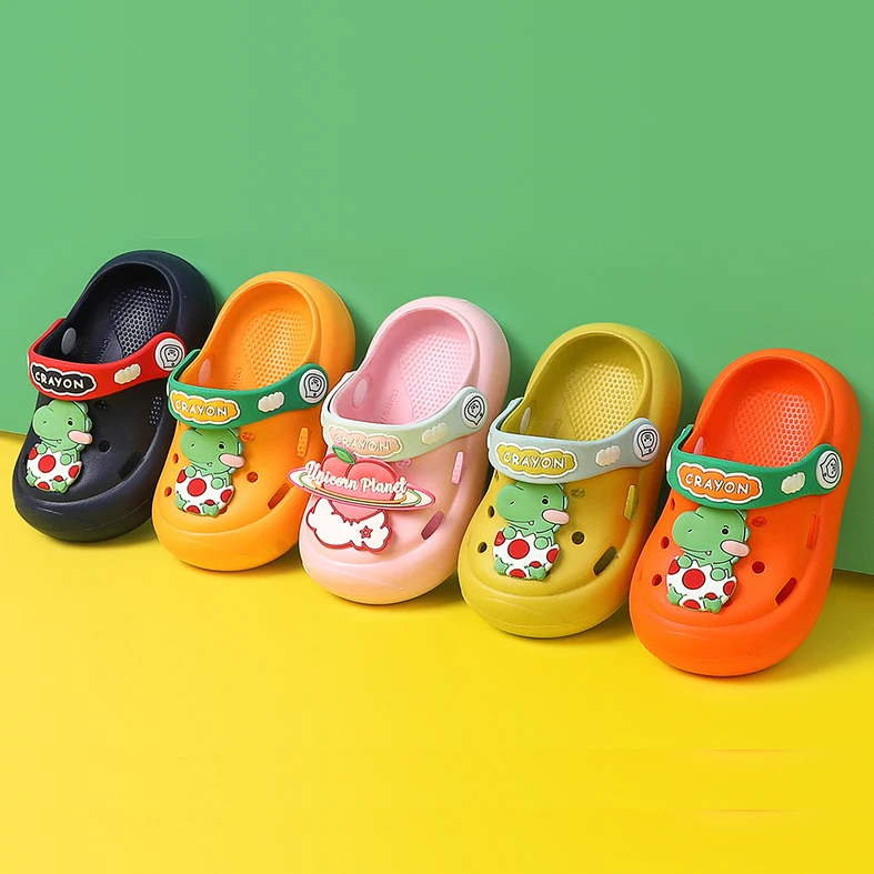 Summer cross Sandals slippers kids Indoor Garden cartoon design baby slides shoes for girls boys, Yellow
Summer cross Sandals slippers kids Indoor Garden cartoon design baby slides shoes for girls boys, Yellow