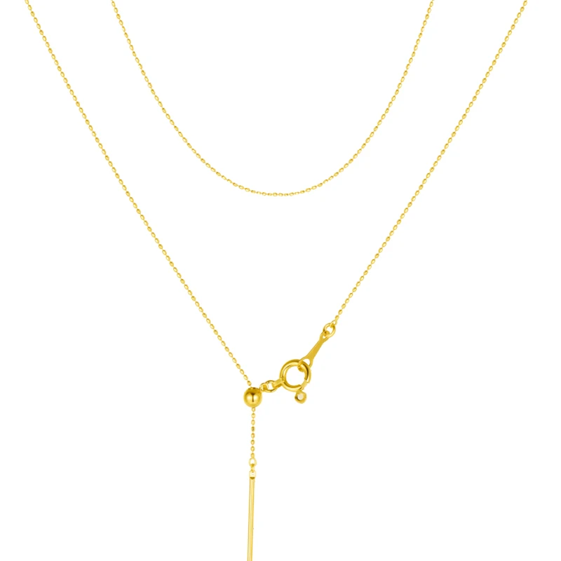 Real Solid 18 Karat Au750 Gold Bead Chain for Necklace 45cm Length adjustable wear length 0.6mm or 0.8mm thickness DIY Jewelry
Real Solid 18 Karat Au750 Gold Bead Chain for Necklace 45cm Length adjustable wear length 0.6mm or 0.8mm thickness DIY Jewelry