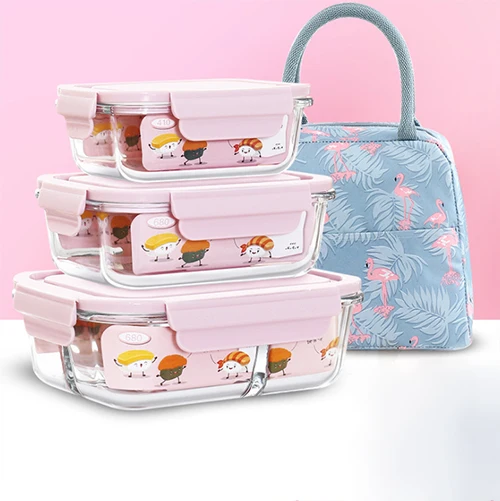 Glass Bowl set 3 piece with lunch box bag glass lunch container high borosilicate glass food container
Glass Bowl set 3 piece with lunch box bag glass lunch container high borosilicate glass food container