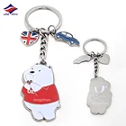 Longzhiyu 13 years china metal keychain maker professional custom animal logo keychains hard enamel keychains
