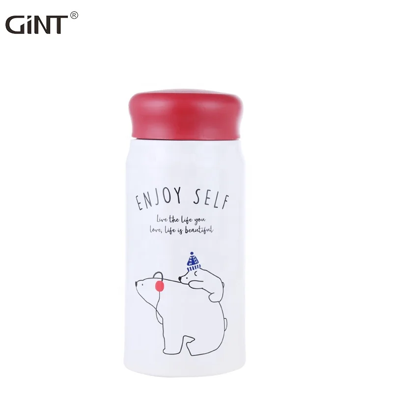GINT Insulated 304 Stainless Steel Small size water bottle customized pattern Design Vacuum Bottle for drink, Black/white/orange/blue or customized
GINT Insulated 304 Stainless Steel Small size water bottle customized pattern Design Vacuum Bottle for drink, Black/white/orange/blue or customized