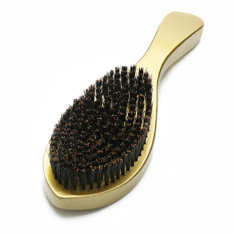 Wholesale 360 wave brush and curved wave brush boar bristle brush for gifts, Gold/silver
Wholesale 360 wave brush and curved wave brush boar bristle brush for gifts, Gold/silver