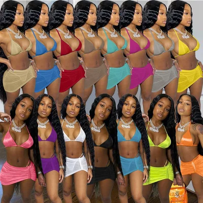 B35962A 2021 Summer sexy mature women 15 colors sheer lace 3 pcs bikini swimwear, Picture
B35962A 2021 Summer sexy mature women 15 colors sheer lace 3 pcs bikini swimwear, Picture