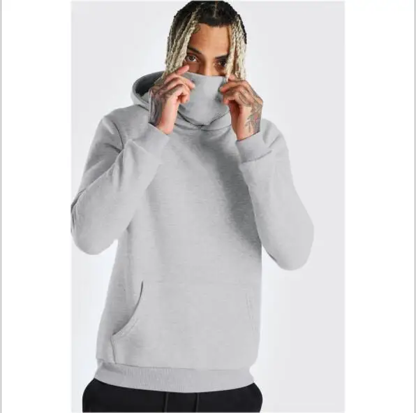 2020 winter hot sale men's hooded mask sweater solid color plus fleece hoodie hair clothing
2020 winter hot sale men's hooded mask sweater solid color plus fleece hoodie hair clothing