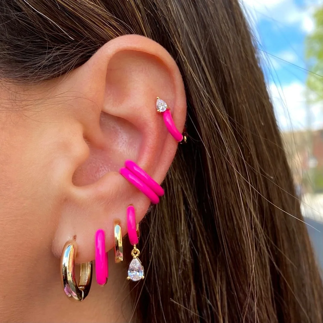 European Fashion Real Gold Plated Multi Color Enamel Cuff Earring Oil Dripping Geometric Cuff Earrings
European Fashion Real Gold Plated Multi Color Enamel Cuff Earring Oil Dripping Geometric Cuff Earrings