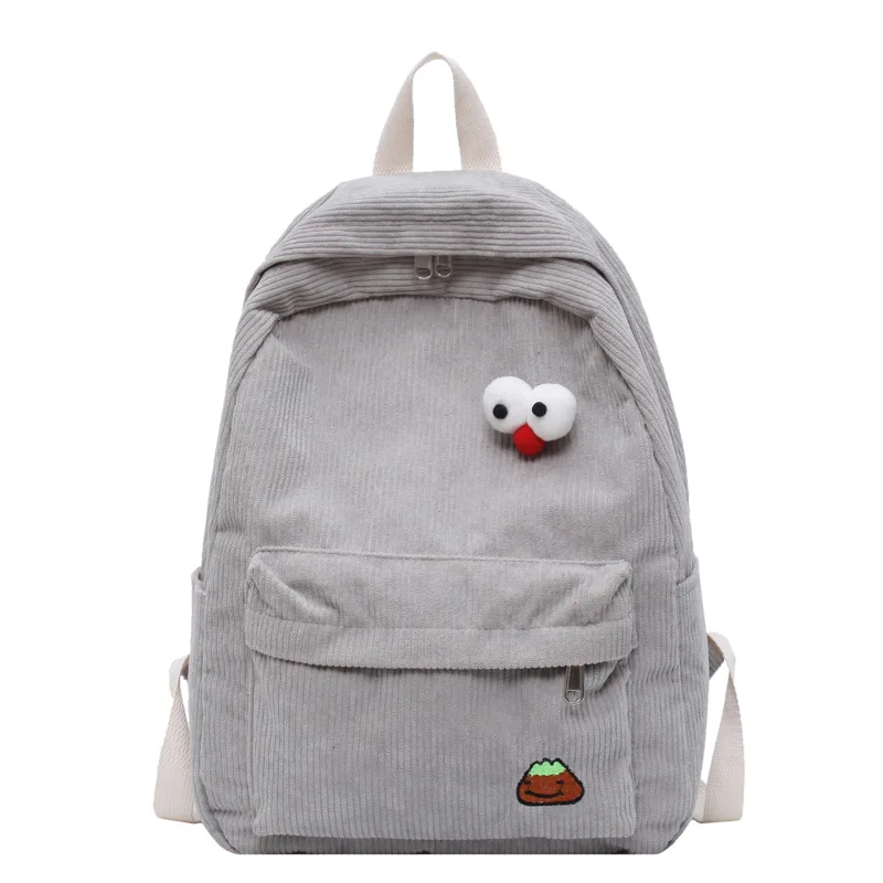SP558 Corduroy Backpack Female 2021 New Handy Student Campus Backpack High School College Student School bag
SP558 Corduroy Backpack Female 2021 New Handy Student Campus Backpack High School College Student School bag