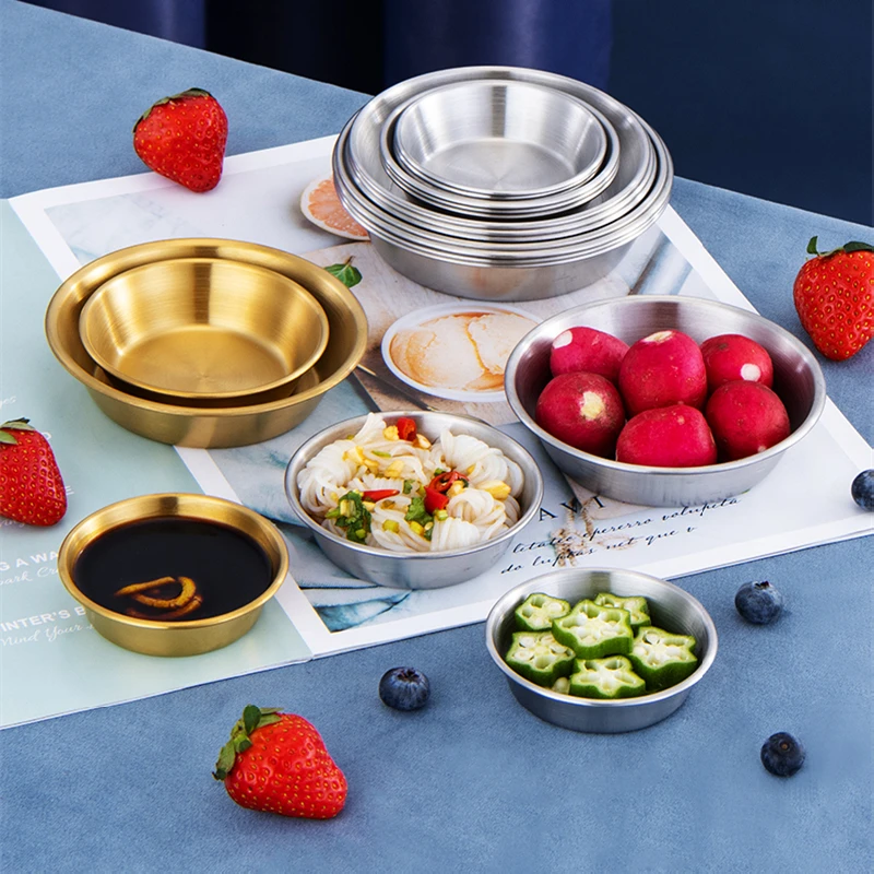 Amazon popular High Quality 304 staineless steel Korean seasoning dinner dish Kimchi dish metal sauce flavor dish
Amazon popular High Quality 304 staineless steel Korean seasoning dinner dish Kimchi dish metal sauce flavor dish
