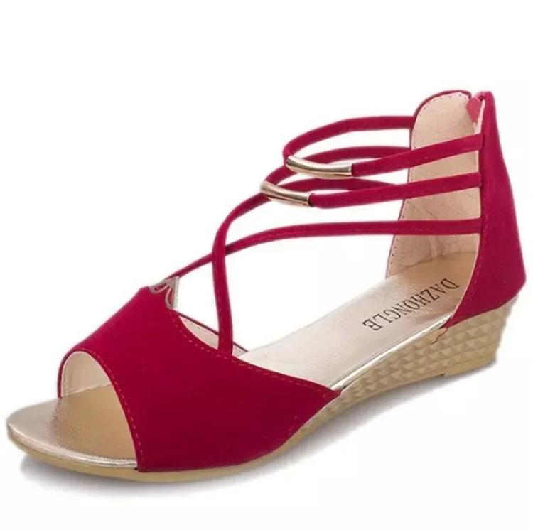 The 2020 web celebrity stylish and comfortable strappy plain simple ladies sandals, Red, black, blue, beige
The 2020 web celebrity stylish and comfortable strappy plain simple ladies sandals, Red, black, blue, beige