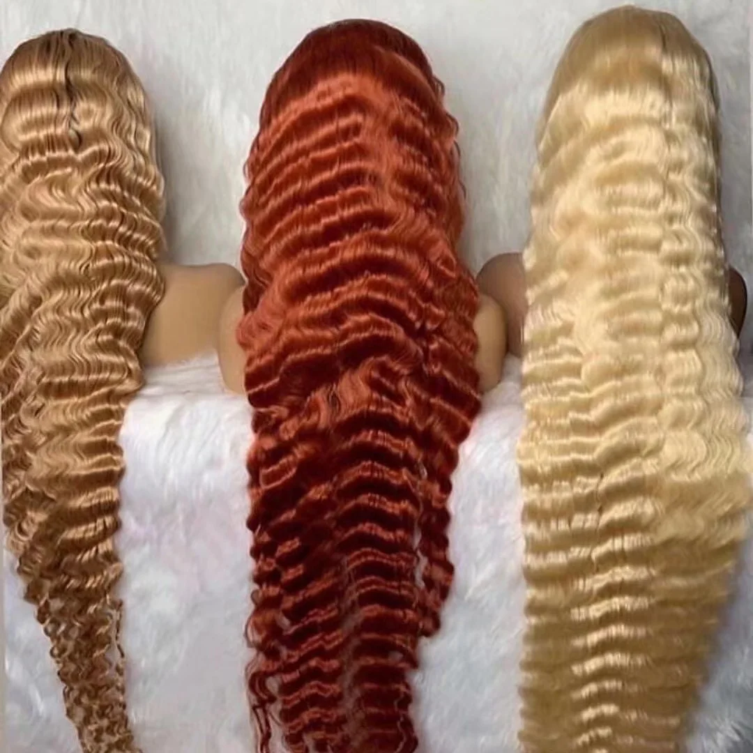 Glueless Blonde Ginger Burgundy Colored Pre Plucked Straight Wave Burmese Cuticle Aligned Human Hair Transparen Lace Front Wigs, #613 color
Glueless Blonde Ginger Burgundy Colored Pre Plucked Straight Wave Burmese Cuticle Aligned Human Hair Transparen Lace Front Wigs, #613 color