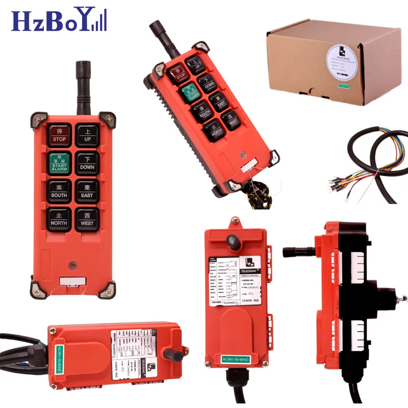 

F21-E1B VHF310-331MHz 12/24/36/220/380/440V Industrial Remote Control Wireless Switches for Electric Hoist Crane Lift Controller