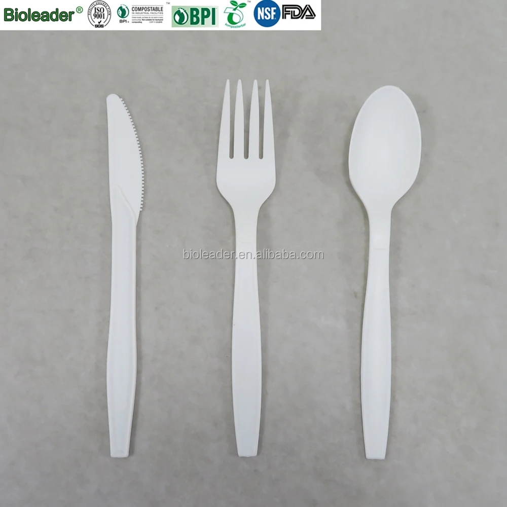 Disposable Cornstarch Eco-friendly Plastic Wholesale Biodegradable Tableware Set