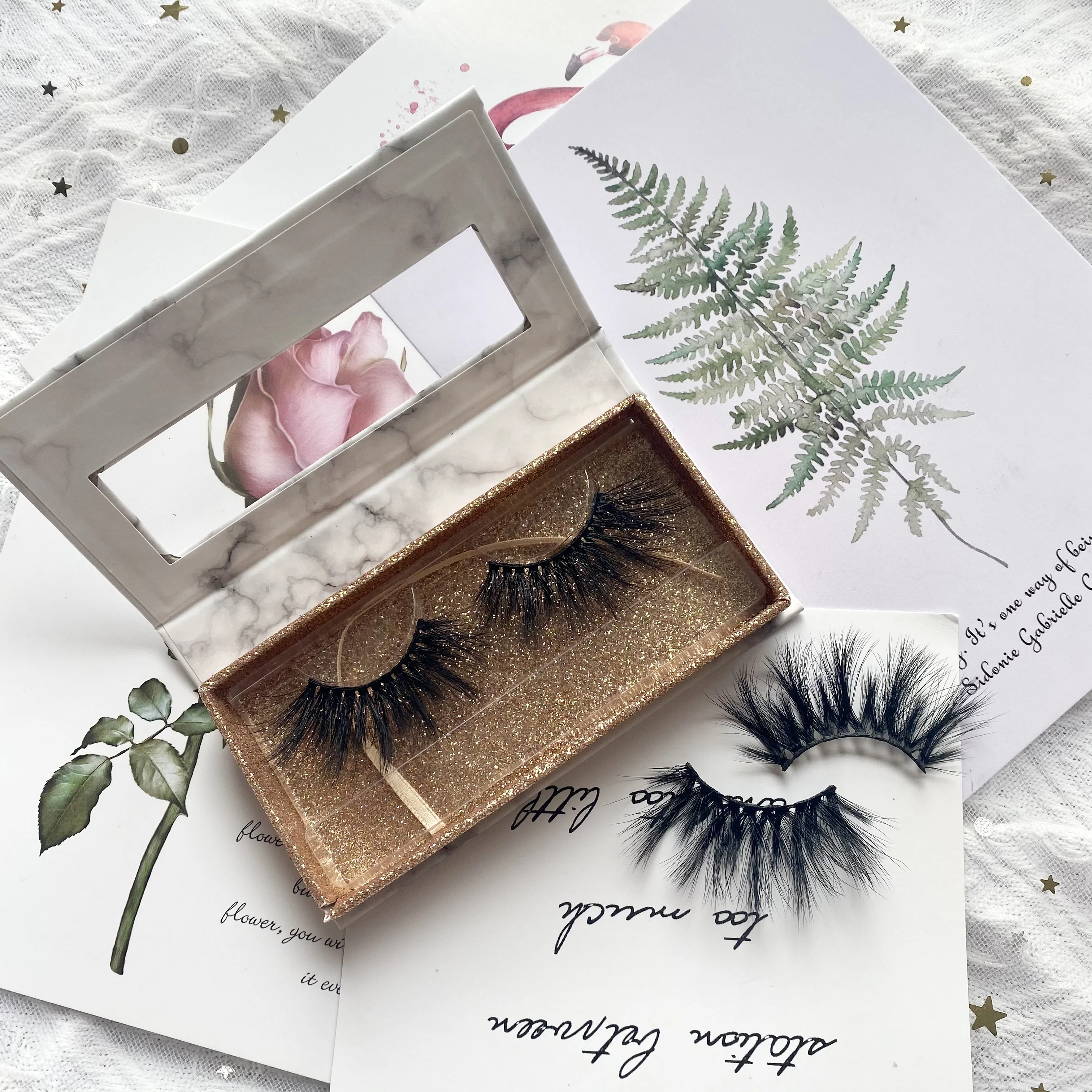 25mm 6D Faux Mink Eyelashes Private Label Print Logo Eyelash Vendor Customized Boxes Other Eyelashes
25mm 6D Faux Mink Eyelashes Private Label Print Logo Eyelash Vendor Customized Boxes Other Eyelashes