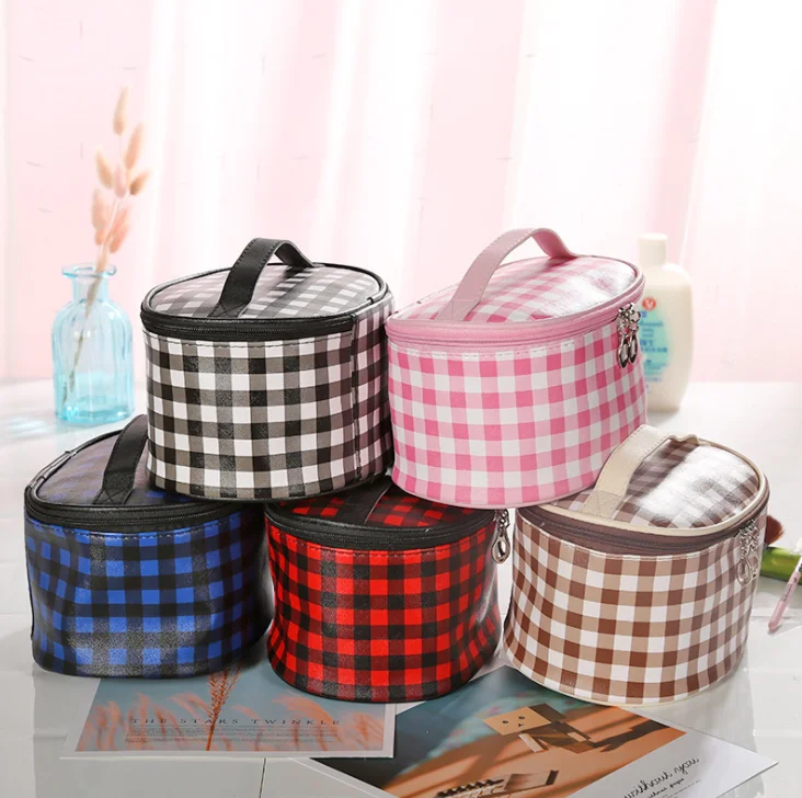 OEM Grid Korea Style Tote Travel Big Capacity Elegant Personalized Cosmetic Pouch Chequer Makeup Bag
OEM Grid Korea Style Tote Travel Big Capacity Elegant Personalized Cosmetic Pouch Chequer Makeup Bag