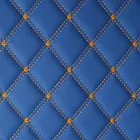Embroidery Quilted Diamond Stitching Leather for Sofa Making E046-6