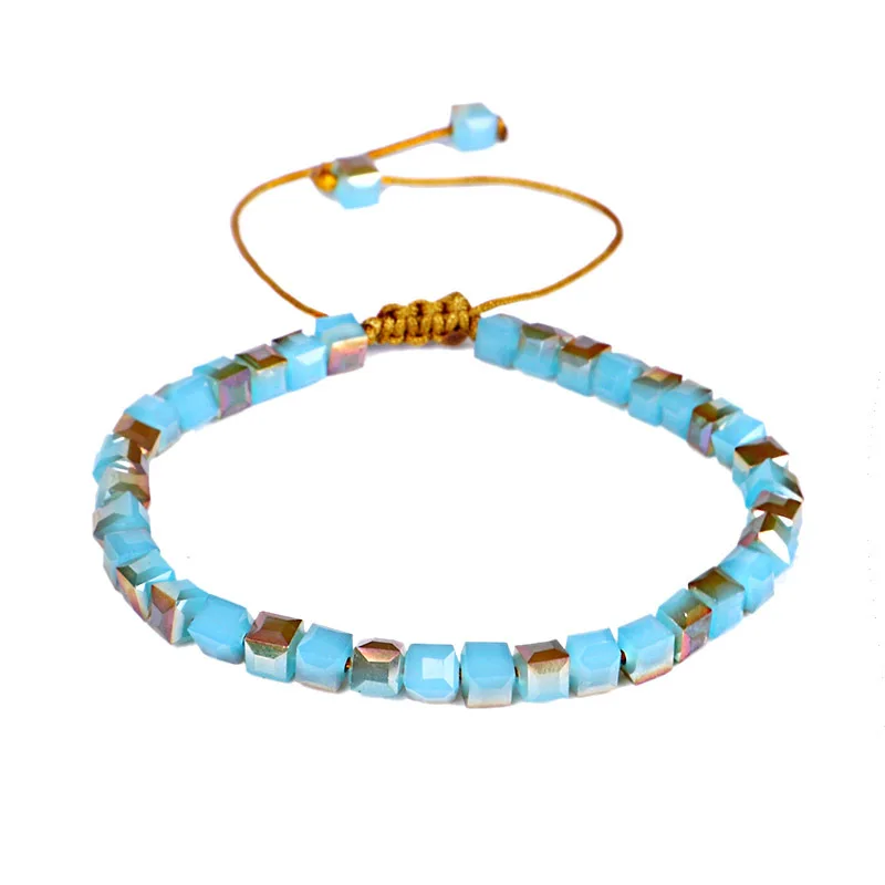 JC Crystal Fashion Handmade Jewelry Bohemia Square Glass Beads Braided Rope Charm Bracelet for Girls
JC Crystal Fashion Handmade Jewelry Bohemia Square Glass Beads Braided Rope Charm Bracelet for Girls