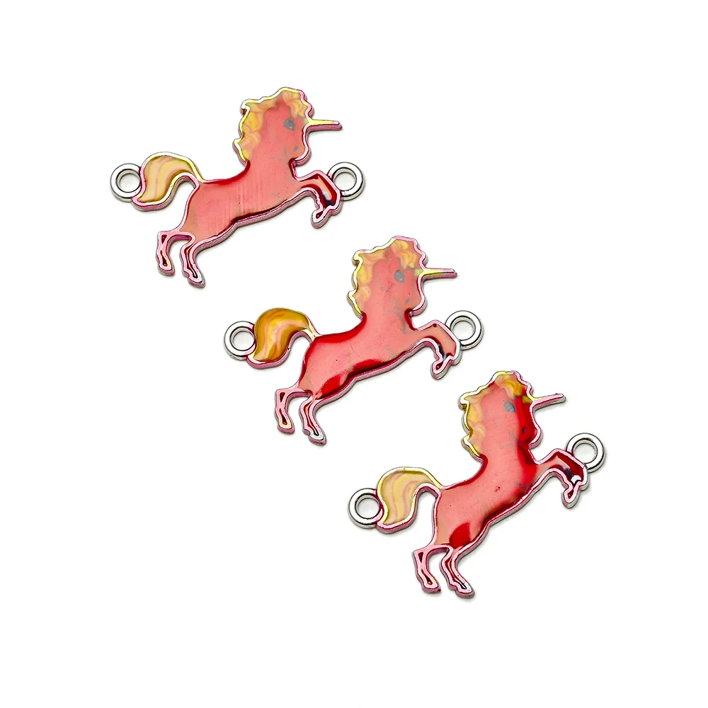 Cartoon Red Unicorn Horse Enamel Charms Connection Alloy Beads for Jewelry making Finding, Picture
Cartoon Red Unicorn Horse Enamel Charms Connection Alloy Beads for Jewelry making Finding, Picture
