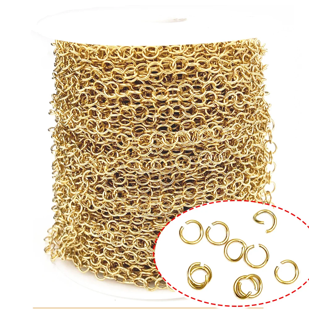 gold chain jewelry making Stainless Steel necklace wholesale jewelry roll of chain necklace chains for jump ring
gold chain jewelry making Stainless Steel necklace wholesale jewelry roll of chain necklace chains for jump ring
