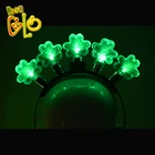 New Design Colorful LED Light Shamrock with LED light hairband headband