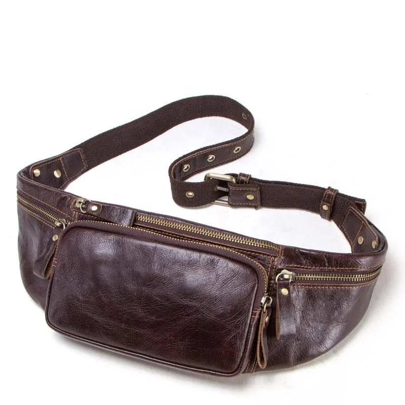 Hot selling customized vintage genuine leather waterproof multifunction high quality fanny pack waist bag for men, Brown
Hot selling customized vintage genuine leather waterproof multifunction high quality fanny pack waist bag for men, Brown