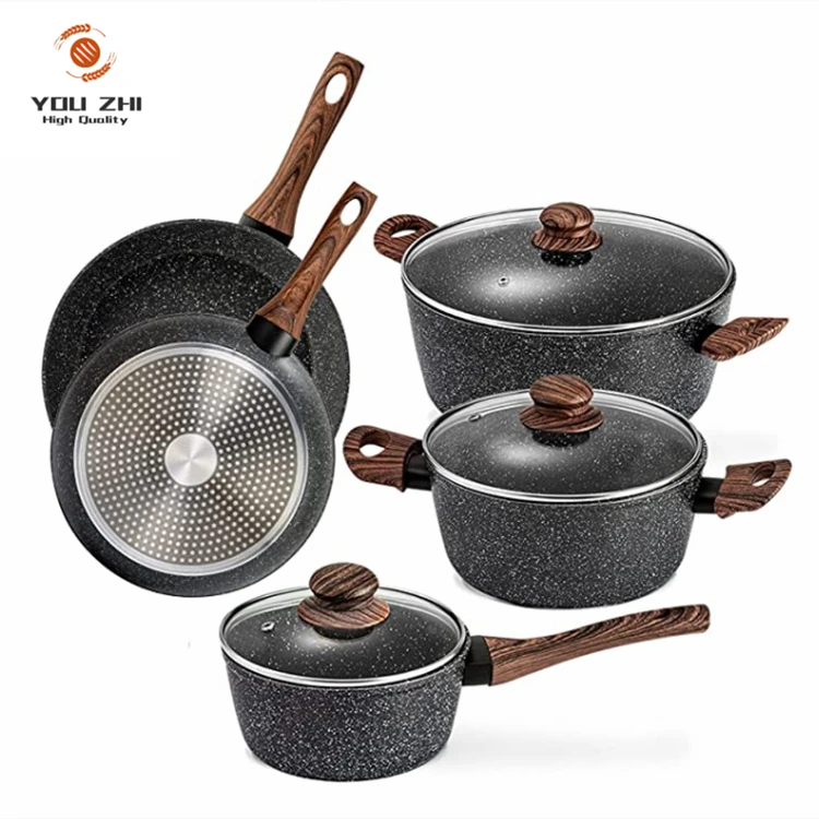 Wholesale Kitchen Aluminum Classic Pot set Gas Universal Pot Set Business Gift Aluminum Non Stick Pot 8 Pieces Cookware Set, Black
Wholesale Kitchen Aluminum Classic Pot set Gas Universal Pot Set Business Gift Aluminum Non Stick Pot 8 Pieces Cookware Set, Black