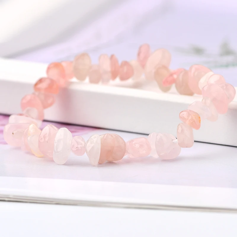 2019 New Fashion Women Bracelets Natural Rose Quartz Crystal Chip Stone Beads Jewelry Quartz Bracelets
2019 New Fashion Women Bracelets Natural Rose Quartz Crystal Chip Stone Beads Jewelry Quartz Bracelets