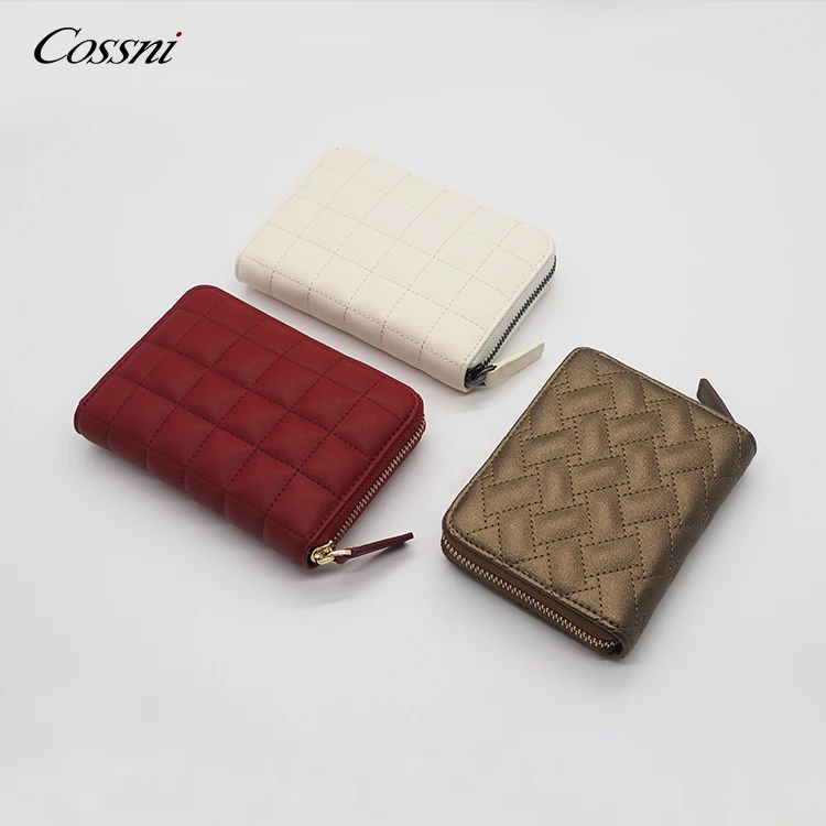 Best gift fashion quilt design womens credit card short zipper wallet for women, Customized color
Best gift fashion quilt design womens credit card short zipper wallet for women, Customized color