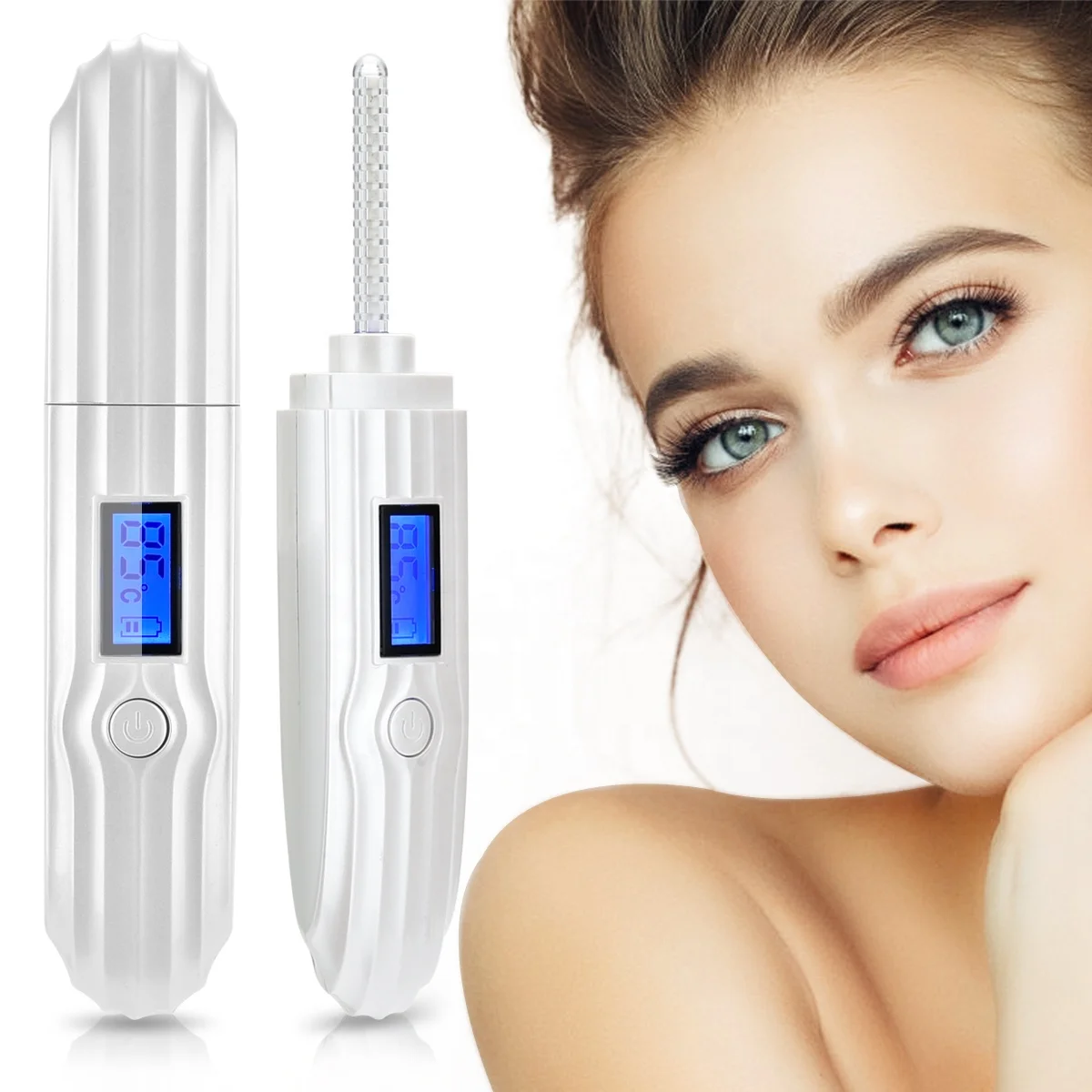 2021 Best Selling Portable Cosmetic White Presice Mini Heated Electric Eyelash Curler With LCD Screen, Blue/pink
2021 Best Selling Portable Cosmetic White Presice Mini Heated Electric Eyelash Curler With LCD Screen, Blue/pink