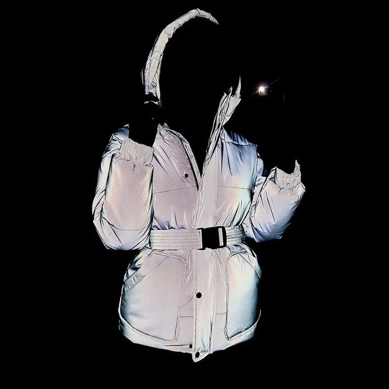 Fashion reflective cotton coat zipper coat women winter women jackets and coats 2021, Gray
Fashion reflective cotton coat zipper coat women winter women jackets and coats 2021, Gray