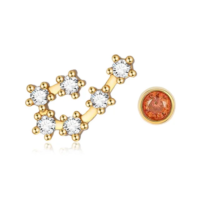 Ladies Trendy Fashion Jewelry Women Copper Alloy 925 Silver Needle 12 constellations Zodiac Stud Earrings
Ladies Trendy Fashion Jewelry Women Copper Alloy 925 Silver Needle 12 constellations Zodiac Stud Earrings