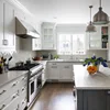 Classic colonial white kitchen design shaker door kitchen luxury wood kitchen