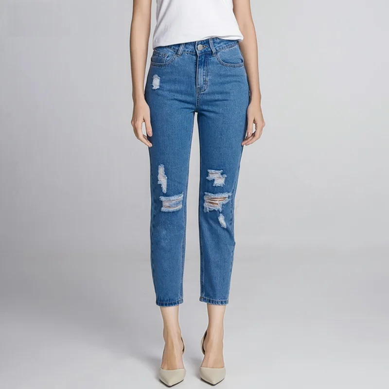 2020 summer Amazon hot sale New Fashion Slim Casual Ripped Slim Edgy comfortable blue Pants women Jeans
2020 summer Amazon hot sale New Fashion Slim Casual Ripped Slim Edgy comfortable blue Pants women Jeans